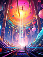 rookieboy_rainbow_space_with_rainbow_colored_glows_and_colorfu_0019ec5f-8372-4600-8ed0-c67c07da3d97