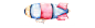手绘 水彩 粉嫩 海洋 鲸鱼 热气球 花卉 花环 H785 (12)