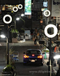 日本东京街头的太阳能LED路灯
