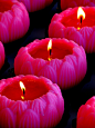 flower tea lights