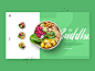 Bowls On Bree Concept food buddha bowls healthy ux ui interface concept landing web