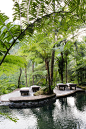 The Kedara water gardens in COMO Shambhala Estate, Bali.