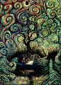 如水流淌的光彩。原畫： James R. Eads，動畫：Chris McDaniel