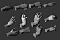 3d male hands 12