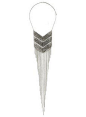 MissSelfridge银色高贵长链流苏项链，很有重垂感和金属质感，搭配在身上能让自己有强大的气场。售价:275元