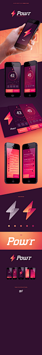 POW'R : Pow'r, an App concept & Identity by French Toast