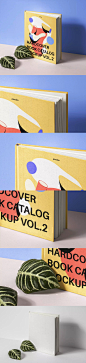 Mockups | 高品质精装书籍封面设计贴图展示目录样机PSD模板  