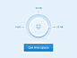 Dribbble - Dropbox free space dial button by Lukas Troup