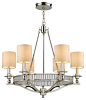 Braxton 6-Light Chandelier In Polished Nickel - transitional - Chandeliers - ELK Group International