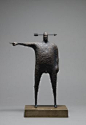 "That way madness lies" by John Morris Timber and metal 18cm x 36cm