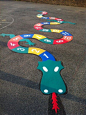 Say hello to Neville the dragon! The thermoplastic playground marking designed to help children learn through exercise and imagination.: 