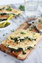 Spinach Artichoke and Brie Crepes with Sweet Honey Sauce-2
