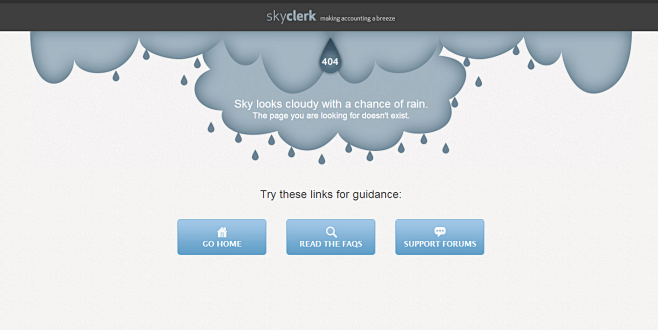 Skyclerk 404 Error P...