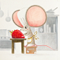 The little mouse and the strawberry on Behance