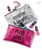 Tote your essentials beautifully in our Just Shine cosmetic bags! #girlsjustshine: 