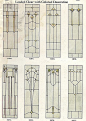 Stained glass window designs, 1923: 