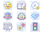Latest Scenarium icons luxury traffic lights emoji scrum bookkeeping jewel illustration scenarium icon vector icojam icons