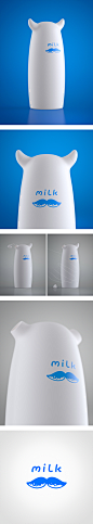 卖萌的Drink milk包装设计 | 视觉中国