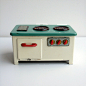 1950s Tin-plate toy stove.