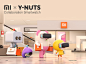 animation  branding  Character Collaboration cute IP Promotion smartwatch xiaomi Y-NUTS