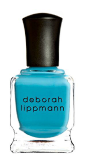 美国代购 deborah lippmann on the beach 夏日新色亮蓝色指甲油