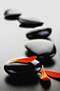 Zen pebbles : retouch from original with two extra pebbles in the back
