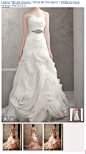 Organza Fit and Flare Gown with Bias Flange Skirt - David's Bridal