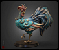 Enamel chicken, Ronin Chen : Enamel chicken by Ronin Chen on ArtStation.