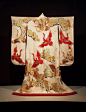 Furisode of ivory silk embroidered with gold and silver, Japanese, 20th century, KSUM 1983.1.830.