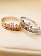 Crown Ring, Tiara Ring, Princess Ri