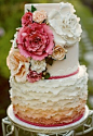 Beautiful floral wedding cake..