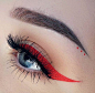 Red Eyeliner Makeup Looks: Bold and Brilliant