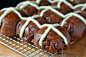 Chocolate Hot Cross Buns by MailleQueen