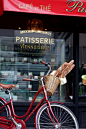 Paris on a bike full of bread - what could be better?