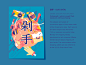 Chinese Slang Cards : Christina Xu and I created this set of cards for Multi-Entry to celebrate my favourite Chinese slang words. Each 4x6" card presents a word along with a vivid illustration by me; on the back, Christina has written the pinyin pron