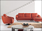 3、第五元素系列沙发借助欧式的独特艺术与浪漫情调，将皮料、布料