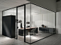 Office partition / Partition wall SPARK by Sinetica Industries