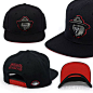 Northern Force Football Team Snapback Hat - Black w/ Red Under Visor - Exclusive Release by CapEaters http://www.capeaters.com/collections/football-team-hats/products/northern-force-black-red-under-visor-snapback