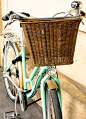 Travel photography -  tour de France Parisian mint green Bike Paris fine art photograph - mint green decor.