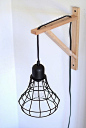 Nalle's House: DIY CAGE LIGHT SCONCES