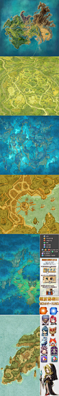 日韩RPG手游UI素材 图标 界面 头像 世界地图 Q版游戏美术资源-淘宝网