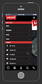 Levi's Mobile : Holiday Mobile Interface for Levi's Jeans - Wireframing and UX 