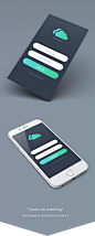 iPhone Login Design : Login screen design of an iphone app.