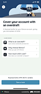 Monzo Learn about overdraft screen