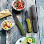 Joseph Joseph Twin Slice | Two knives in one compact knife set.