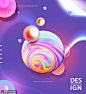 融色彩球 时尚元素 色彩绚丽 促销主题海报设计PSD tiw036a43001广告海报素材下载-优图-UPPSD