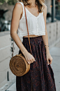 Round Wicker Handbag | LivvyLand