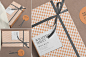 丝带礼品盒纸盒包装纸展示效果图VI智能贴图PS样机素材 wrapping paper mockups - 南岸设计网 nananps.com