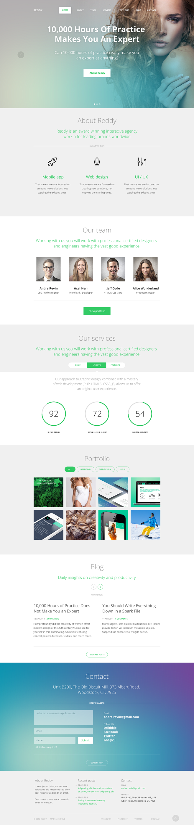 Reddy PSD template