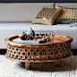 艺术范家具定制美式欧式新古典实木雕花长方形茶几咖啡桌CJ021-淘宝网